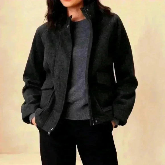 BANANA REPUBLIC BRUSHED SHORT JACKET - Picture 1 of 10